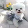 Appareils à chien Plaid robe vêtements de compagnie vêtements de mode Clothing chiens super petit mignon chihuahua imprimé estival noir blanc fille mascotas