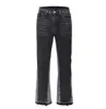 Patchwork Flare Jeans Men Streetwear Wide Leg Denim Pant Hip Hop Colorblock Slim Fit Jeans Jeans para MEN7946042