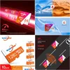 Geheugenkaartlezers kaarten Walram 10 stcs Micro SD 32 GB 64 GB 128 GB TF Flash 32 64 Klasse 10 voor telefooncamerafleveringscomputers Networ OT5HB