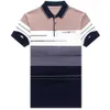 Heren PoloS 2022 Brand Korte mouwen Polo T-shirt Mens Leisure Summer Stripe Mens kleding Polo shirt Heren Mens Fashion Slim Fit Polo Shirt 722L2405