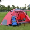 Палатки и укрытия 2 человека водонепроницаемые кемпинги с ветреными верующими для дышащих легких поход