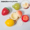 Bouteilles de rangement 30 g de maquillage de fruits échantillon de cosmétique CONTENEUR VID