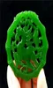 Collier de jade vert naturel Corde pendentielle Lucky Amulet Gemstone Horse Fine Statue Pendentif Collection Été Ornements Natural Stone1833994