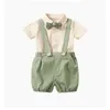 Ensembles de vêtements de style coréen Vêtements d'été pour enfants Bodys Bodys Bodys Bodys Bodys Green Body