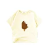T-shirty 2024 Baby Boys Pure Cotton Short Rleeve T koszule swobodne koszulę w stylu Korea Soft Baby Girls Tees O-Neck Pullover Tees Toddler Topl2405