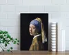 The Girl with a Pearl Earring by Jan Vermeer Oil Paintings Reproduction Canvas Print HD Prints Artwork for Home Office Decoration