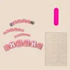 Ложные гвозди розовые поддельные ногти с 3D -луком длительного длительного безопасного материала Водонепроницаемое для подходящих платьев для девочек