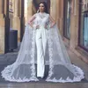 Avvolgono le donne velo cape tulle in pizzo applique wedding wedding treno da sposa scialli da sposa accessori bianchi bolero 173w