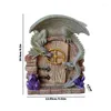 Figurine decorative statue del giardino drago cartone animato 3d Guardian Gate Figurina Figurina Ornamento in resina artistica.