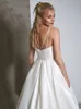 Слита любимая свадебное платье 2024 г. боковая щель vestido de noiva satin appliqued Женство свадебное платье свадебного платья.