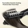 Wide Plate Jonic Flat Iron Hair Starten Gray High Tech Professional Steam Justerbar Temperatur 4 Gear 240506