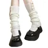 Chaussettes de femmes 1 paire d'hiver japonais tricoté 3 bouton long étudiant stretchy foot couvercle basswear