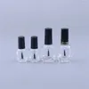 Bouteilles de rangement 24pcs Bouteille de vernis à ongles en verre Conteneurs cosmétiques vides avec pinceau 8 ml / 15 ml