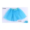 Jupes 14 couleurs de la qualité de qualité supérieure couleur enfants tutus jupe robes de danse soft tutu robe ballet 3layers enfants peetkirt vêtements 10p otshz