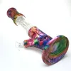 Combination Silicone Glass Bong Bowl Smoking Water Pipes with 15 Inch 14mm Female Colorful Recycler Beaker Glass Bongs