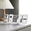 Zegarki stołowe cyfrowe zegar ścienny LED 3D Dekoracyjne wielofunkcyjne nocne biuro sypialni stacjonarne ozdoby domowe dekoracje domu
