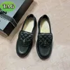 Designer Quilted loafers Womens Dress Shoes Lambskin Mocassins Loafer fashion flat Canvas shoe Black Patent Denim Blue Leather sneakers slippers size 35-40
