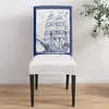 Couvre-chaise Couvre-voile vintage Shiling Seagull Dining Spandex Stretch Soupt Couvre pour la fête de banquet de cuisine de mariage