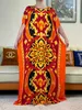 Etniska kläder 2023 Nya afrikanska kvinnor Abayas Cotton Tyg Summer Dresse med stor halsduk för kvinnor kort slve muslimsk mantel traditionell kläder T240510