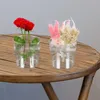 Vases Vase Vase à fleurs Vase Clear Bucket Plastic Ice Bodet Round Couche Round Can Halder Pail Table de Pail Cuisine Home Kitchen