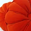 Kissen roter runder Kürbis Italien Samt mit Füllung Taillenauto -Sofa Bettwäscheraum Heimat Großhandel FG1031