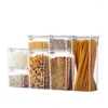 Bouteilles de rangement des grains alimentaires réservoir de céréales de céréales noix de joint transparent transparent caisson de joint de congélateur de congélateur en plastique Conteneur de garde-manger en plastique