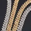 Anant presenta fascino da 14 mm 925 collana in argento sterling per uomini personalizzati in oro giallo piatto cubano collane a catena di tennis