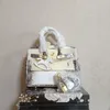 10a настоящая кожаная кожаная сумка на плечо ковшкой пакет женщин, дизайнерские сумочки, высококачественные кросс -кузов с замок Picotin 2024