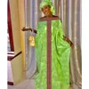 Abbigliamento etnico di alta qualità Africano Bazin Riche Abiti di grandi dimensioni Nigerian Noble Party Gown Guinea Purple Lady Long BouBou Robe