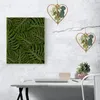 Fleurs décoratives utilisateur 1pc de jute de jute couronne pour la porte d'entrée fenêtres murales 8 "Petites avec des feuilles d'eucalyptus vert blanc - parfait