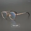 Tela di occhiali da sole 2024 vetri di marca fatti a mano italiani telaio poligonali retrò uomini womeeyewearn lettura