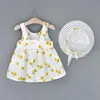 Robes de fille Summer 2 / Piece Baby sans manches Cherry Imprimé grand arche