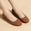 Casual Shoes Spring And Autumn Flat Fashion Leisure Women's Round Toe Knitting Elastic Comfortable Boutique Plus Size