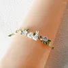 Bracelets de liaison Bracelet de fleur pour femmes anime mo dao zu shi charme en ramiage de perles fermoir