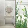 Adesivi della finestra Sun Blocking Privacy Glass Film Green Plant Pattern Porta Sticker Glassato Colla senza colla in collaborazione statica senza colla