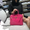 本物の革birkinnsbagsネットレッドファッションレディースバッグ新しいワニパターンリアルカウハンドバッグショルダースイートロゴ