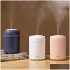 Organizador de automóviles Nuevos 300 ml Mini Air Humidifer Aroma Diffuser de aceite esencial con lámpara LED USB Mister Aromaterapia Humidificadores para el hogar Otyknknknkn