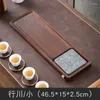 Bandejas de chá chineses bandeja vintage de armazenamento de água de bambu de pedra seca de bolha de luxo