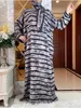Vêtements ethniques Nouveaux coton musulman Abaya pour femmes Ramadan Prayer Garment Dubaï Turquie Middle East Femme Robe Loose African Robe Turban Joint T240510