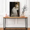 Vintage French Canvas Wall Art Famous Artwork Woman Reading Portrait Oil Painting Dark Academia Aesthetic Print 19th Century Antique Poster Retro Gallery Decor
