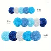 Decorative Flowers Paper Flower Ball Combination Set Wedding Birthday Party Decoration 15 Sets