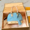 Womens Patent Leather Emboss Old Flower Shell Top Handle Totes Bag Adjustable Real Lather Crossbody Shoulder Handbags Large Capacity Blue Yellow Fuchsia Purse 18cm