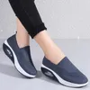 Casual Shoes Women Mesh Breattable Slope Heels Sneakers Platform Anti-Wear Sport Zapatillas de Mujer Wholesale