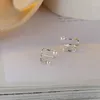 Rücken Ohrringe Evimi Sterling Silber Mode Perle Doppellinienohrknochen Clip Damen Kein durchbohrter Schmuck Einfaches Geschenk