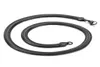 Riesige 8mm 24 '' Mode Flat Chains Halskette für Frauen Männer Edelstahl DIY Schmuck Silber/ Gold/ Roségold/ Black7430214