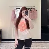 T-shirt de T-shirt Brand Flower Sequin Sequin Broidered Cashmere Viete Heavy Industry Matching Version Craft Celebrity Qianjin Nanyou Polo Edition Lu7f