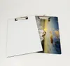 Sublimation A4 Clipboard Recycled Document Holder White Blank Profile Clip Letter File Paper Sheet Office Supplies sxmy68393330