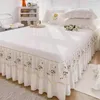 Bed Skirt Summer Fresh Solid Color Bedspread Single Piece Princess Style Lace Versatile Surround Household Dust Protection Cover