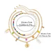 Colliers de pendentif 2022 Collier de fleur de perle de riz de riz de haute qualité avec étiquette de riz avec étiquette en métal et support de perle de bijoux DH2IT