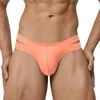 Onderbroek mode sexy ondergoed ondergoed heren briefs dubbele riem katoen comfortabel lage taille mannen homo slipje u bolle ondertare